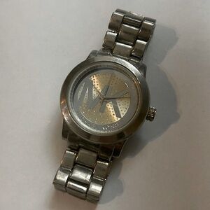 Used Michael Kors Silver Toned Watch Womens